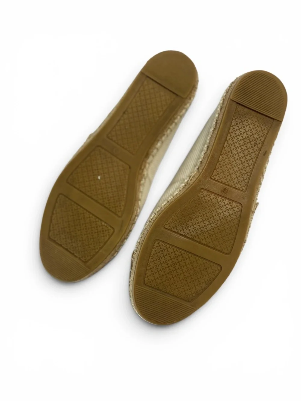 Tory Burch Color Block Canvas and Napa Espadrilles in Natural and Tan Size 7.5